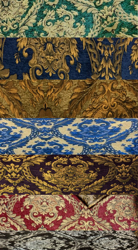 Chenille renaissance damask - chenille,